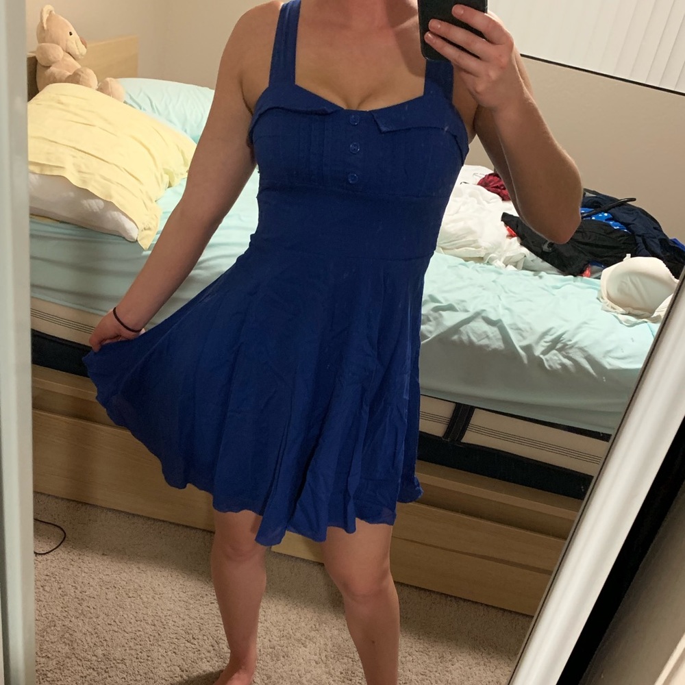 Pretty Blue A-line Dress